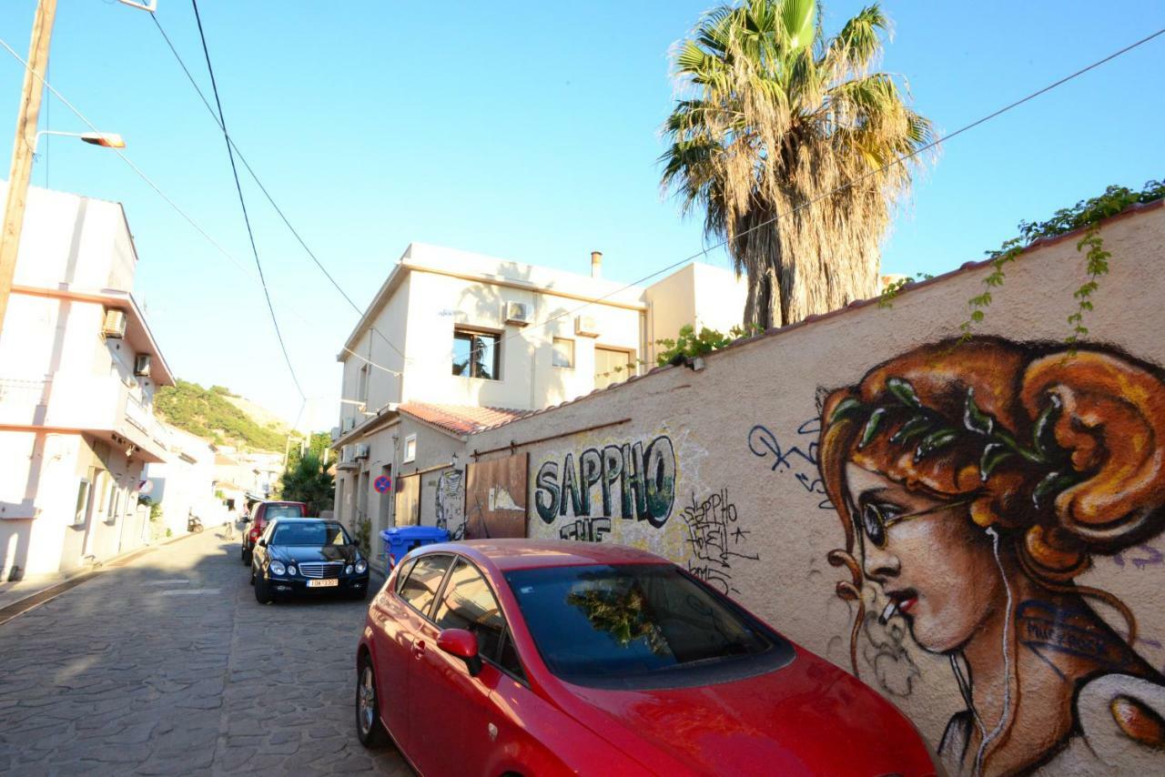 Sappho Hotel Skála Eresoú Exterior foto